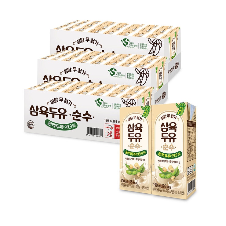 삼육두유 순수 190ml x 24 x 3