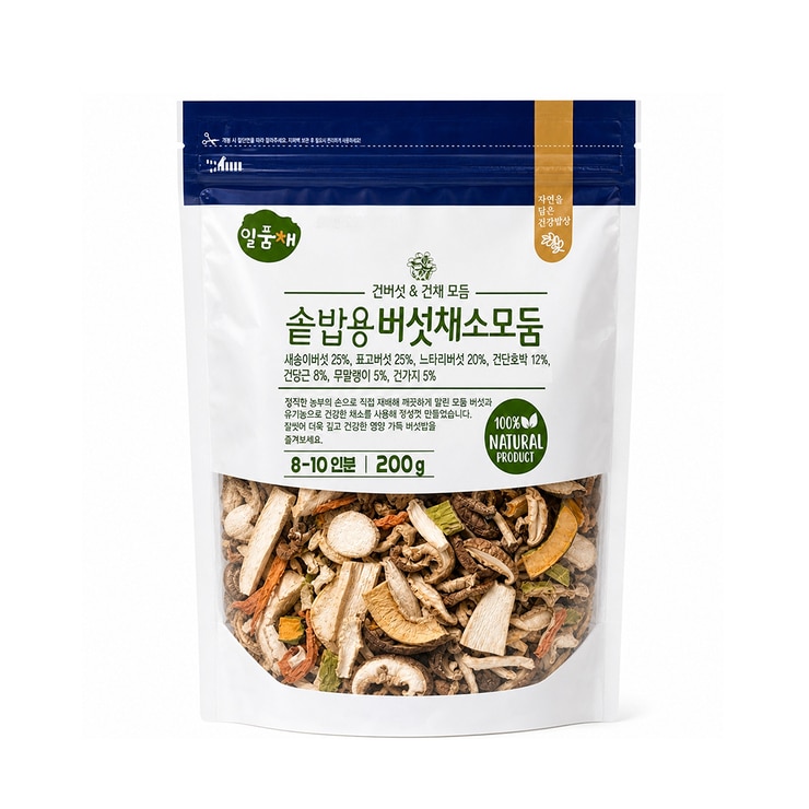 일품채 솥밥용 버섯채소모둠200g