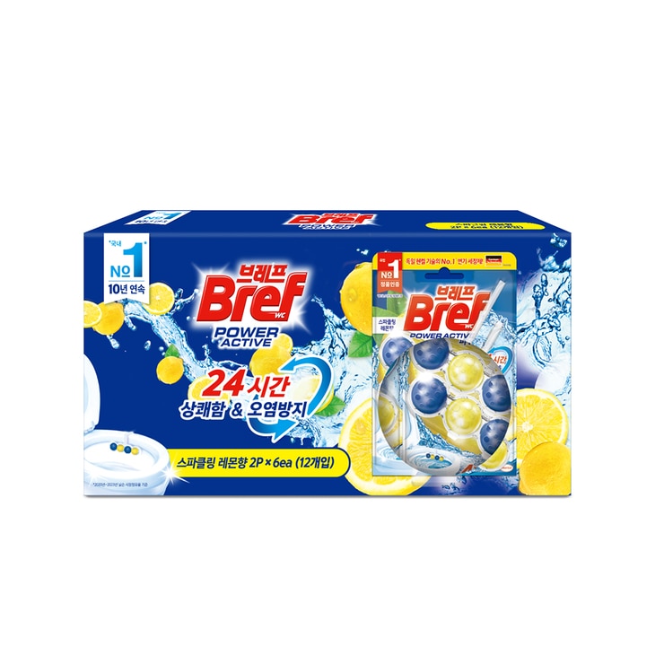 브레프 파워 액티브 변기 세정볼 50g x 12입