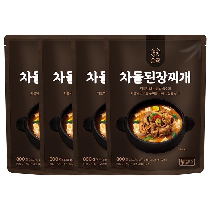 온작 차돌 된장찌개 800G X 4
