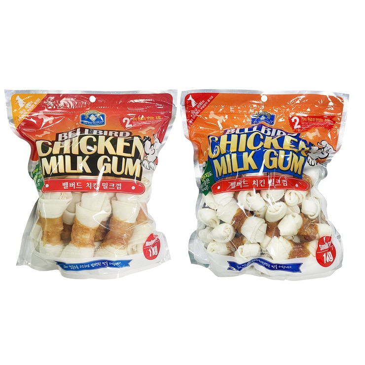 벨버드 치킨밀크껌 1kg (S/M)