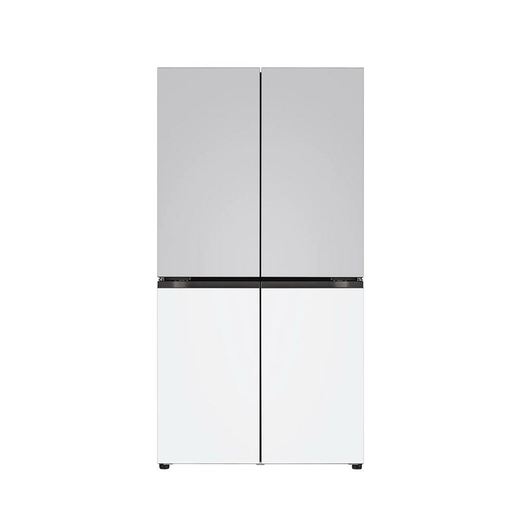 LG 오브제 AI 냉장고 870L, 메탈 그레이/화이트