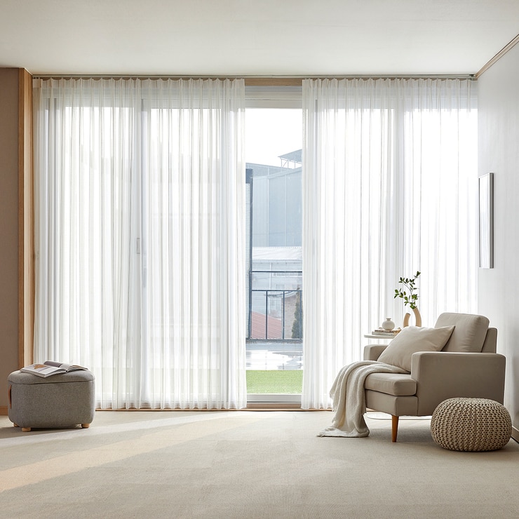 속커튼 내추럴 스트라이프 360 x (230/240) cm