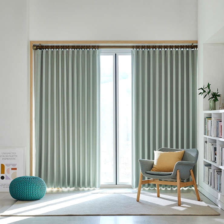 고기능 암막커튼 컴포즈그린 380 x (230/240) cm