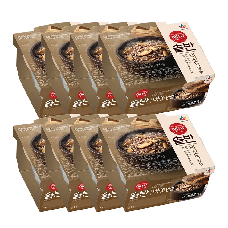 햇반 솥반 버섯 영양밥 200g x 8